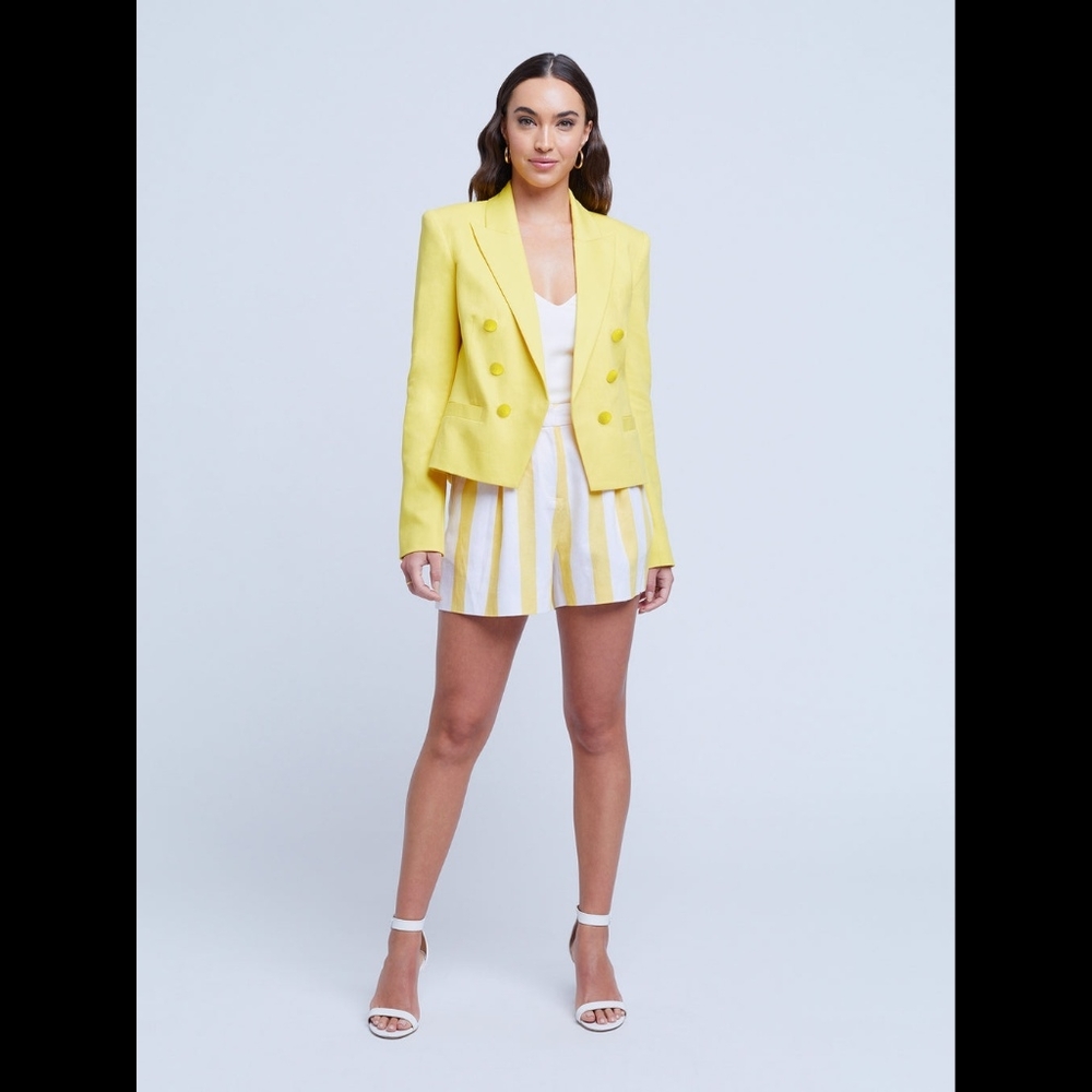 L'AGENCE Brooke Linen Blazer - Picture 4 of 4